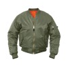 Rothco Sage Green Concealed MA-1 Flight Jacket - 77450 -