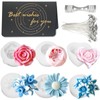 6Pcs Flower Candle Silicone Mold 3D Flower Resin Candle Molds