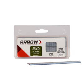 Arrow BN1816WCS 1-Inch White Brad Nails, 18-Gauge