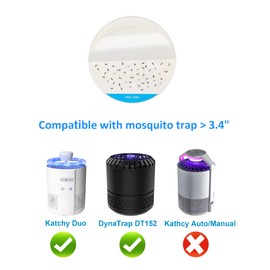 24 Pack Refill Glue Boards 3.4 Inches Sticky Pads Compatible with DynaTrap DT152 and Katchy Duo Indoor Insect Fly Mosquito Trap Bug Catcher Mosqusito Lamp