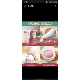 Kuvfu Baby Kids Balance Bike for Ages 10-24 Months 1  boys girls pink