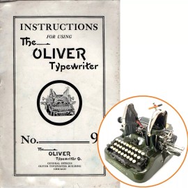 Oliver No.9 Typewriter Instruction Manual User Repro Antique Vtg Printype No.10
