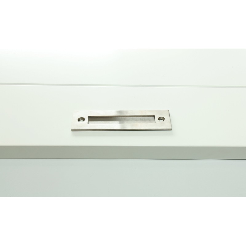 Sliding Barn Door Handle and Flush Pull Set-Brushed Nickel Wood