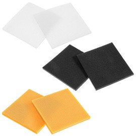 Eldraqth 6pcs High Heel Patch Square Shoe Heel Repair Kit High Heels Tread Replacements Kits Rubber Sole Protectors Non-Slip Heels Protectors Pad Accessories for Women