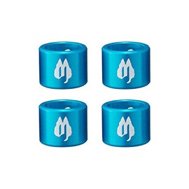 Free The Tone SLC-4AS-BL-4P CU-416 Aluminum Cap for Solderless Plugs for S-Plug, Blue, Pack of 4