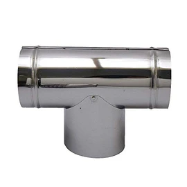 Honma Seisakusho Stainless Steel T-Shade φ4.7 inches (120 mm) Goat Folding Chimney (Single)