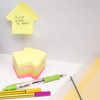 D.RECT Sticky Notes, 1 Pad of 400 Neon Color Arrow