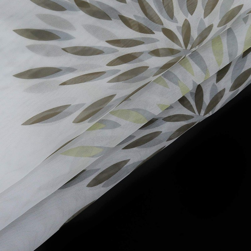 ESLIR Window Curtain Modern Bistro Curtain Kitchen Curtains Transparent Curtains