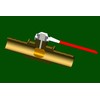 Aopin Ball Valve Brass 8mm / 3/10" Hose Barb x