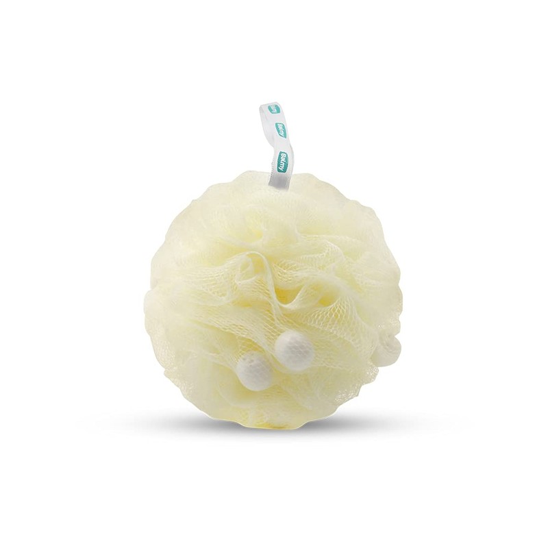 4 Pack Shower Puffs With Soap Pieces - Jasmine -