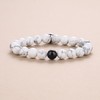 COAI Couples Mutual Attraction Distance Magnetic Howlite Tourmaline Stone Bracelets