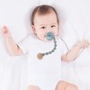Dirbabi Silicone Pacifier Clips for Baby, 2-in-1 One Piece Design