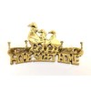 Solid Brass Duck Family " HOME SWEET HOME " House