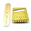 Gurtt Gold Carved Roller Telecaster Bridge – 6 String Saddle