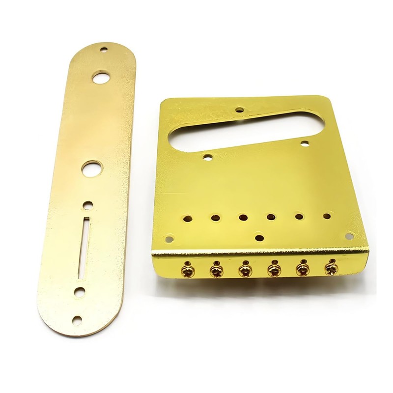 Gurtt Gold Carved Roller Telecaster Bridge – 6 String Saddle