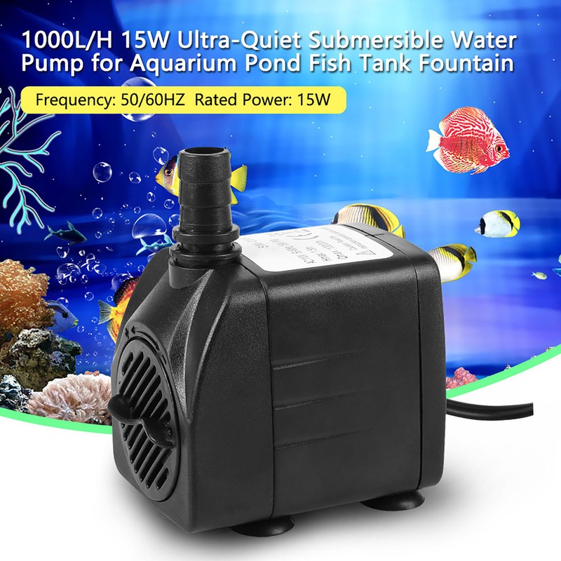 1000l H 15W Ultra Quiet Submersible Water Pump for Aquarium