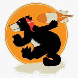 HOF Trading Vintage Ww2 471St Bomb Squadron Emblem Vinyl Sticker Waterproof Decal Laptop Wall Window Bumper Sticker 5"