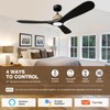 NOPAARD Hemp Rope 52 Inch Smart Ceiling Fan with Light,