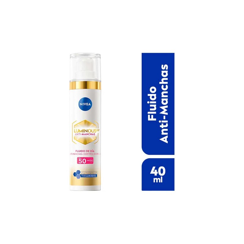 Fluido NIVEA Luminous Antimanchas Cellular Fps50 40ml Tipo de piel