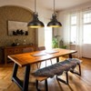 Haolaike 3 Packs Farmhouse Pendant Lights Kitchen Island Adjustable Pendant
