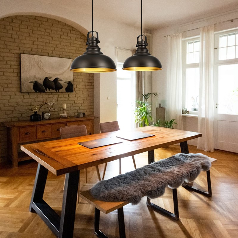 Haolaike 3 Packs Farmhouse Pendant Lights Kitchen Island Adjustable Pendant
