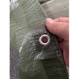 Lightweight green waterproof tarpaulins/camping tarps/groundsheets,ideal cover up to keep items dry and clean use indoor and outside (2m x 2m)