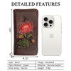 SHARPAD Wallet Genuine Leather for Women - with RFID Blocking