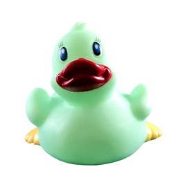 DUCKY CITY 3" Glow in The Dark Rubber Duck [Floats Upright] - Baby Safe Bathtub Bathing Toy