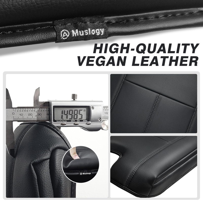 Muslogy Center Console Armrest Cover Compatible with Chevy Silverado/Tahoe &