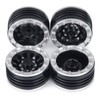 TRZX Metal 1.9" Beadlock Wheels RC Wheels Rim Hub for