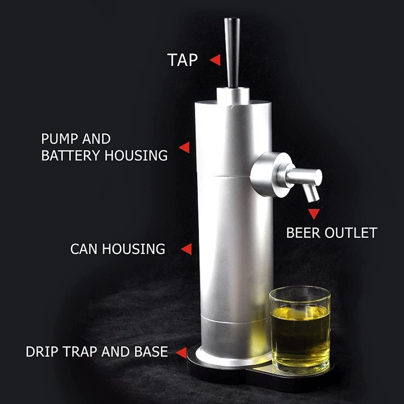 YJSG Beer Draft Dispenser,Beer Foam Machine,Canned Beer Draft System,Beer Foam