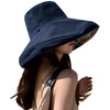 Sombrero de sol de ala súper ancha para mujer, de