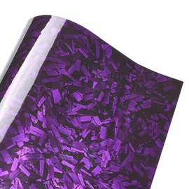 XhuangTech - calcomanía de vinilo de fibra de carbono forjada para motocicleta, antiarrugas, sin burbujas, repuesto para automóvil (morado, 30 x 152 cm)