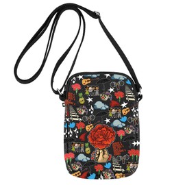 MYSOMY Hadestown Musical Crossbody Bag Hadestown Musical Gifts Orpheus & Eurydice Gifts Wait For Me Shoulder Bag (THE FATES HADES UK)