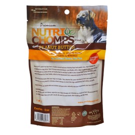 NutriChomps Dog Chews 5-inch Twists, Easy to Digest, Rawhide-Free Dog Treats, 10 Count, Real Peanut Butter flavor (Packaging May Vary)