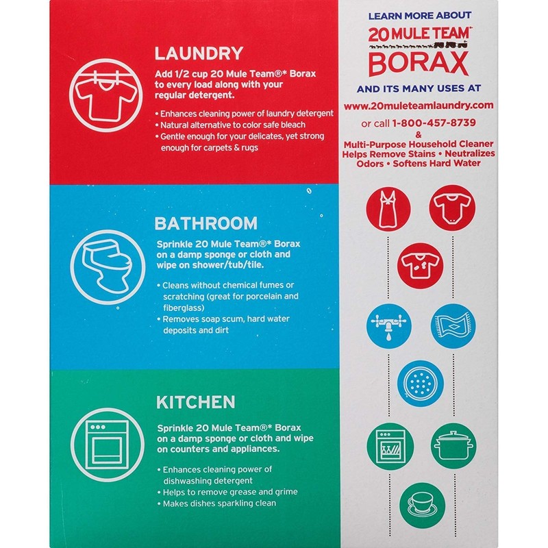 20 Mule Team Borax Detergent Booster & Household Cleaner -