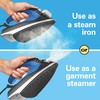 Hamilton Beach 2-in-1 Steam Iron for Clothes and Garment Steamer