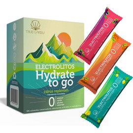 Hydrate Trío Caja de 30 Sobres de Electrolitos sin Azucar Sabor Mandarina, Berries y Cítricos, Hidratación en Polvo, Fórmula Premium con Minerales Tra