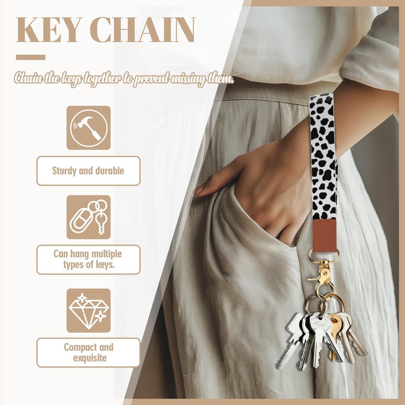Handlein Wristlet Keychain for Women and Men，Key Chain Holder，Wrist Lanyard