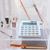 EXPUTRAN Acrylic Calculator with Stand, Battery and Solar Hybrid Powered