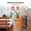 Comfort Zone Infrared Quartz Tower Space Heater with Adjustable Thermostat