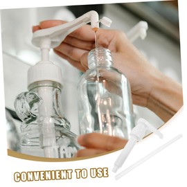 Mikinona 4 Pack Syrup Bottle Pumps Tube Dispenser Bottle Liquid Pumps for Home Universal Syrup Pump Dispenser