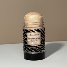 LyriLory Highlighter Stick, Multi-Use Shimmer Makeup, Creamy Highlighter Makeup Stick with Hydrating Coconut Oil, Easy Blend for a Translucent Radiant Glow, For Face & Body | 1.2oz | Ivory Champagne