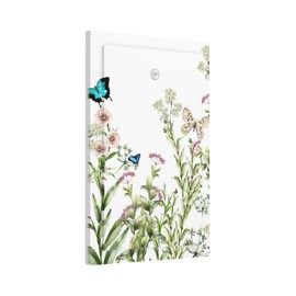 1-Gang No Device Blank Wallplate Farm Beauty Pretty Vibrant Colorful Wild Floral Flower Butterfly Botanical Electrical Light Switch Decorative Receptacle Face Plate Cover for Unused Outlets/Switches