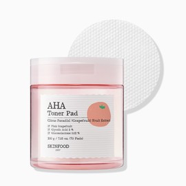 skin food [Skinfood] Pink Grapefruit Aha Smooth Skin Toner Pads 70 sheets 200g / [스킨푸드] 핑크자몽 아하 매끈 피부결 토너 패드 70매 200g