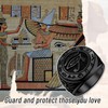 Black Wedjat Eyes Ring For Women Men, Stainless Steel Eye