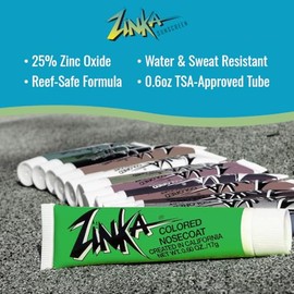 Zinka Zinc Nosecoat Jungle Green Coloured Sunscreen by Zinka