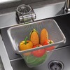 Wagoodter Kitchen Residue Filter Kitchen Drain Strainer Basket with Suction