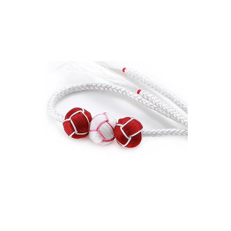 Sarasa Obi Decoration for Yukata with Odamaki, white