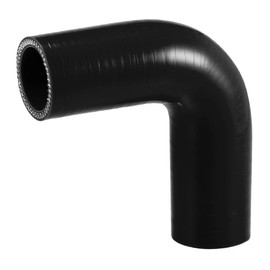 X AUTOHAUX 1 Pcs 32mm 1.26" ID 90mm 3.54" Length 90 Degrees Black Car Silicone Hose Coolant Hose Universal